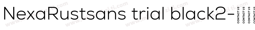 NexaRustsans trial black2字体转换
